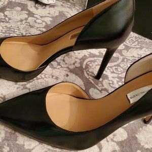 INC D'Orsey heels never worn 8.5 black leather